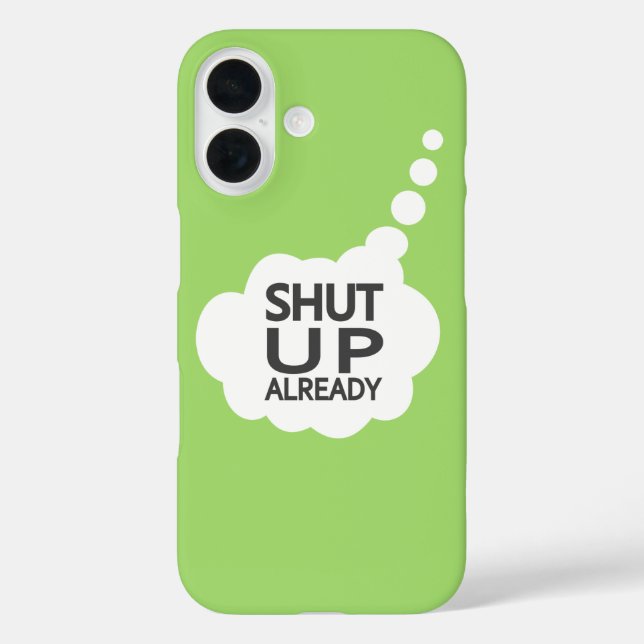 "Shut Up" - Gehäuse mit benutzerdefinierter Farbe title_seo2 (Rückseite)