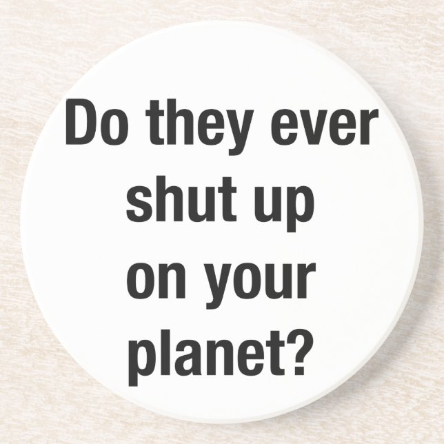 SHUT UP! GETRÄNKEUNTERSETZER (Vorne)