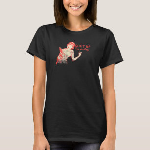 Shut up I m Reading 50 S Hausfrau Bücherladen T-Shirt