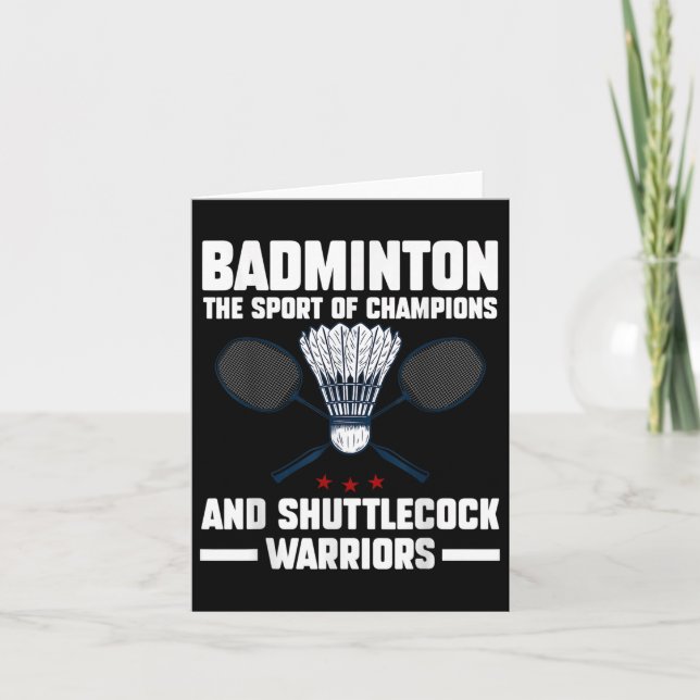 Shuttle Badminton 1 Karte (Vorderseite)