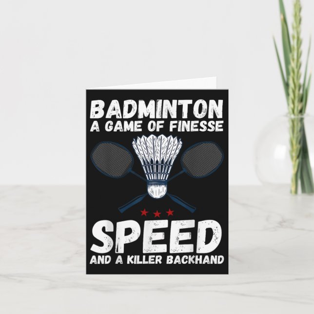 Shuttle Badminton 4 Karte (Vorderseite)