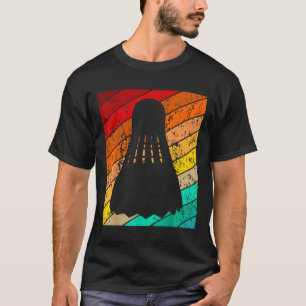 Shuttle, Badminton Ball Player, Vintager Retro T-Shirt