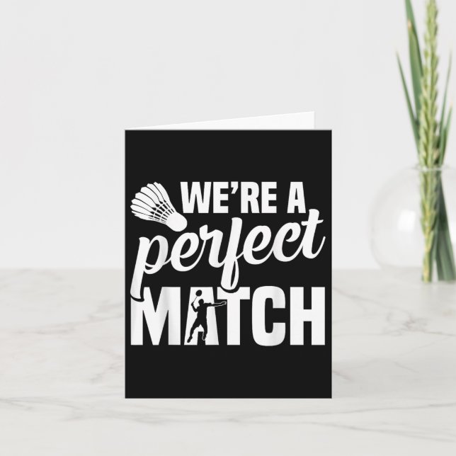 Shuttle Badminton Coach Perfect Badminton Player Karte (Vorderseite)