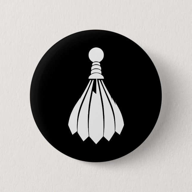 Shuttle Badminton Instructor Button (Vorderseite)
