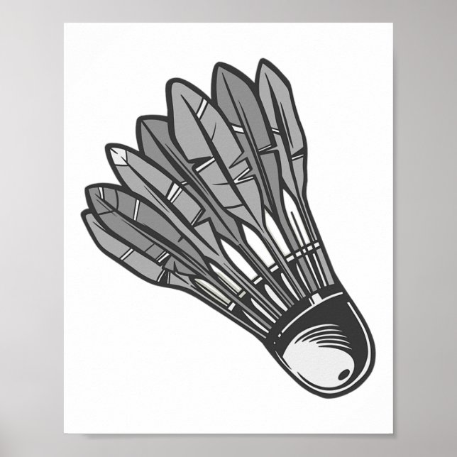 Shuttle Badminton Liebe Team Player Coach 1 Poster (Vorne)