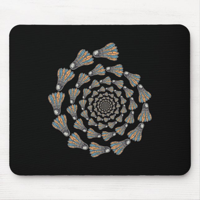 Shuttle Badminton Liebe Team Player Coach Mousepad (Vorne)