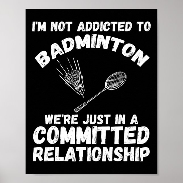 Shuttle Badminton Player 1 Poster (Vorne)