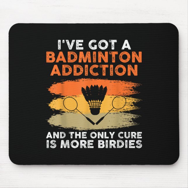 Shuttle Badminton Player 4 Mousepad (Vorne)