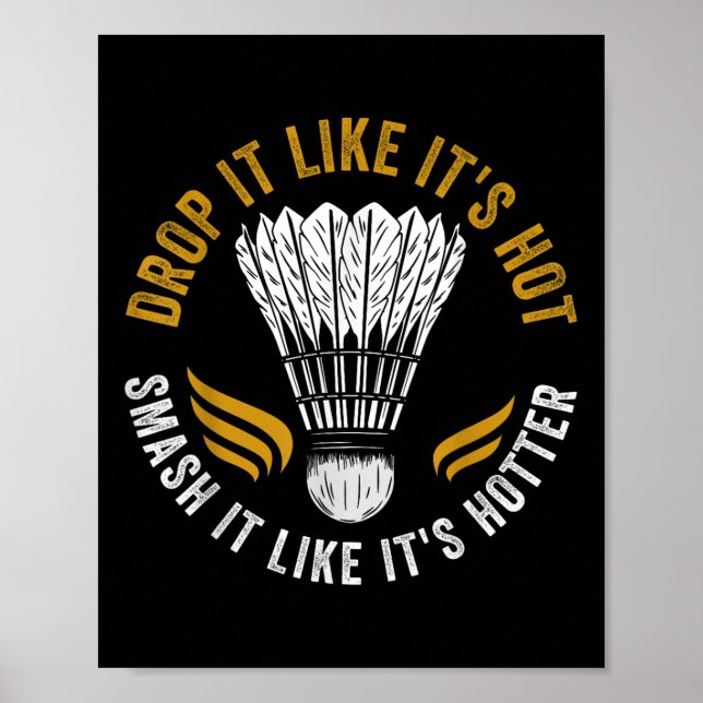 Shuttle Badminton Player Poster (Vorne)