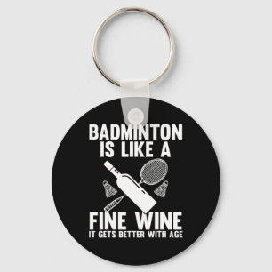 Shuttle Badminton Player Schlüsselanhänger