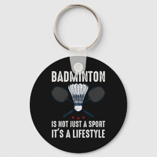 Shuttle Badminton Player Schlüsselanhänger