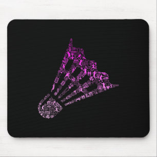 Shuttle Badminton Player Shirt _ Womens Badminton Mousepad