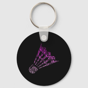 Shuttle Badminton Player Shirt _ Womens Badminton Schlüsselanhänger