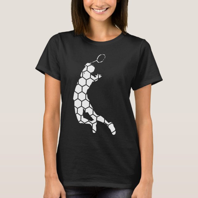Shuttle Badminton Squash Badminton Player T-Shirt (Vorderseite)