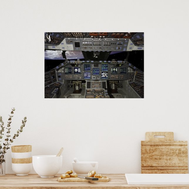 Shuttle Cockpit Poster (Küche)