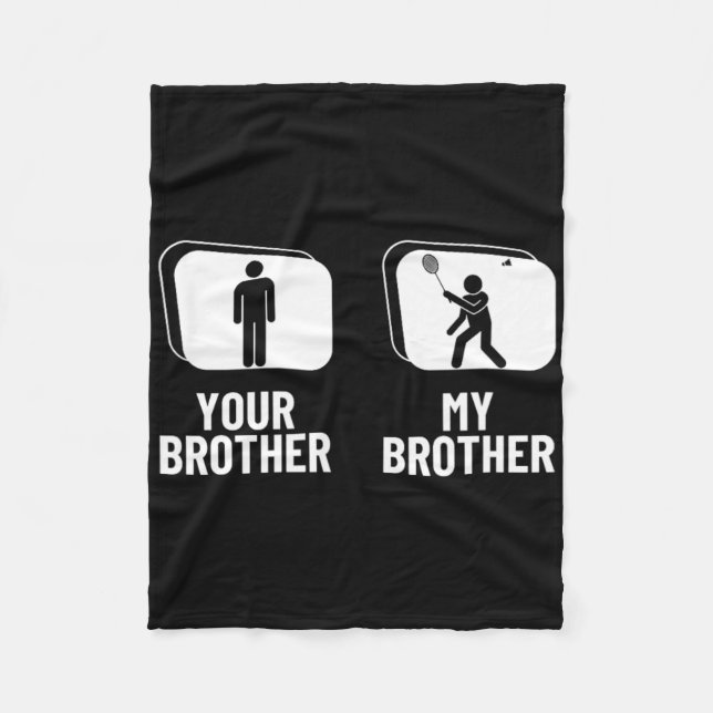 Shuttle deinen Bruder, mein Bruder Schwester Funny Fleecedecke (Vorderseite)