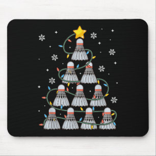 Shuttle Graphic Badminton Player Shirt Gift Christ Mousepad
