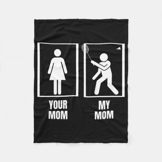 Shuttle Ihre Mama meine Mama Son Daughter Funny Dm Fleecedecke (Vorderseite)