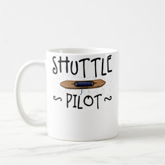 Shuttle Pilot Handweben Stricken Häkeln Webe Kaffeetasse