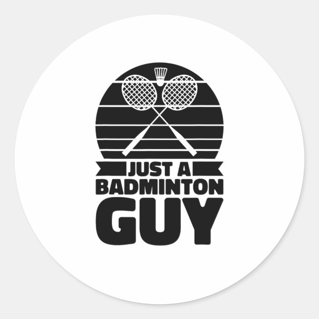 Shuttle Racquet Court Racket - Team nur ein Badmin Runder Aufkleber (Vorderseite)