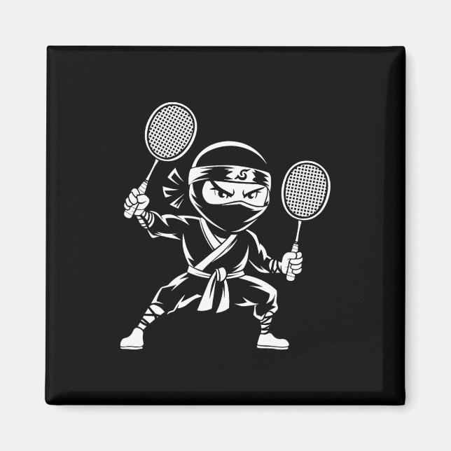 Shuttle Racquet Racket - Team Player Dminton Ninja Magnet (Vorne)