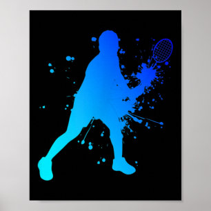 Shuttle Squash Badminton Player Poster