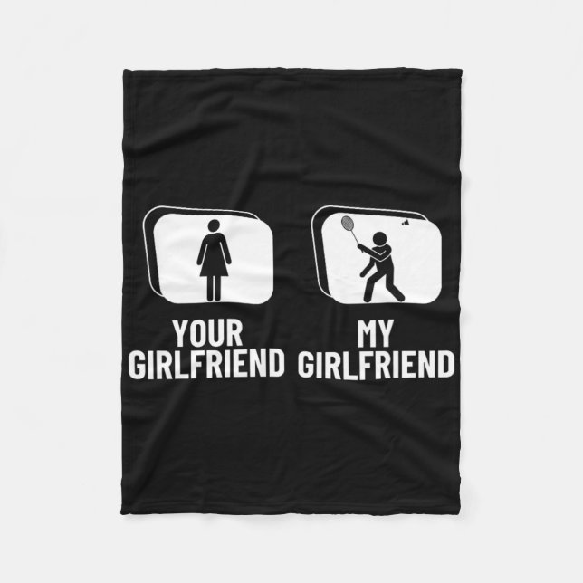 Shuttle Your Girlfriend Meine Freundin Funny Dmint Fleecedecke (Vorderseite)