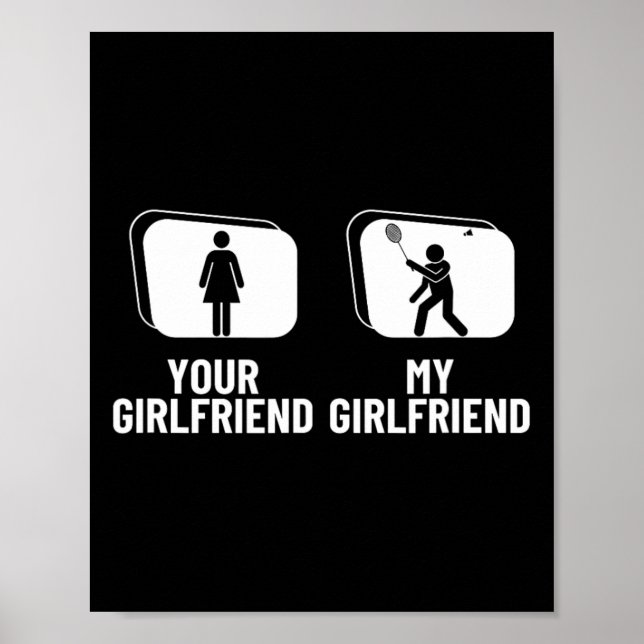 Shuttle Your Girlfriend Meine Freundin Funny Dmint Poster (Vorne)
