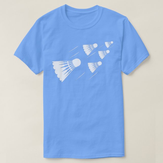 Shuttlecock Badminton Player T-Shirt (Design vorne)