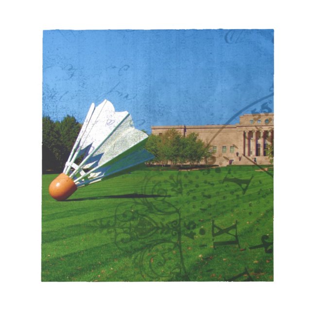 Shuttlecock on the Lawn Notizblock (Vorderseite)
