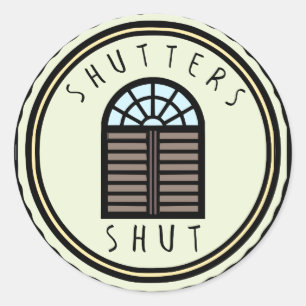 Shuttleserver Runder Aufkleber
