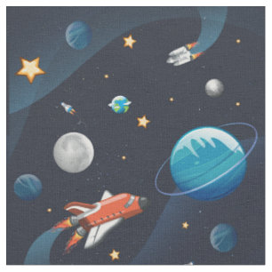 Shuttleservice ins Freie in der Galaxie Stoff