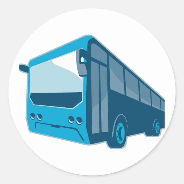 Shuttleservice Runder Aufkleber (Vorderseite)