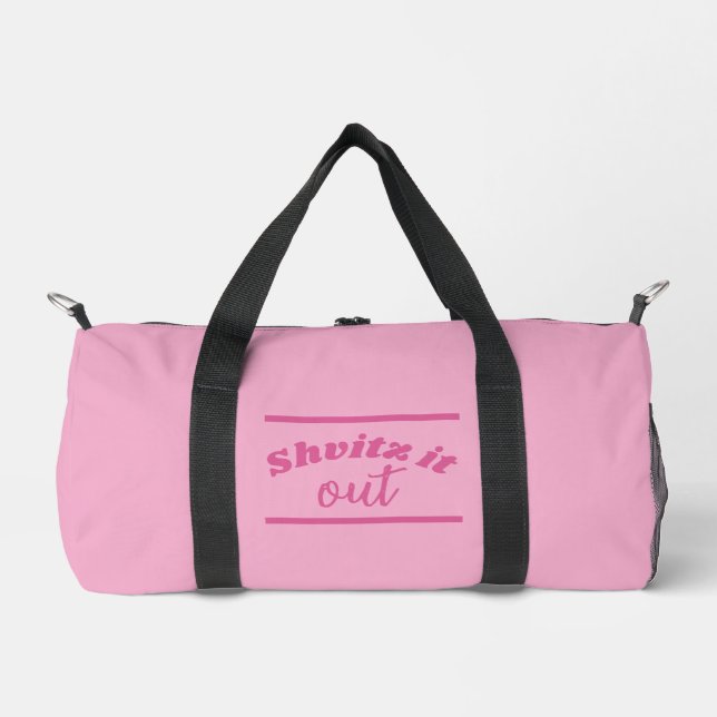 Shvitz Pink Turnbeutel Duffle Bag (Vorderseite)