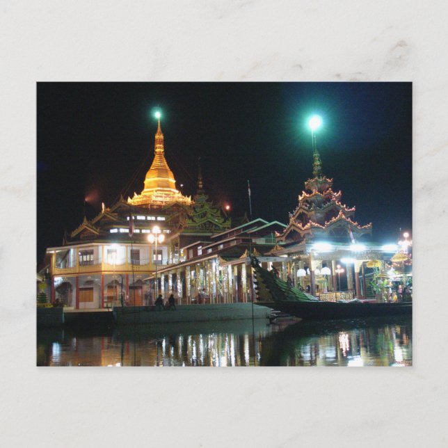 Shwe Dagon Pagoda Postkarte (Vorderseite)