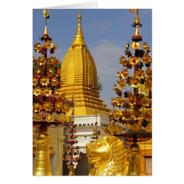 Shwe Zigon Pagoda Komplex in Bagan (Pagan), (Vorne)