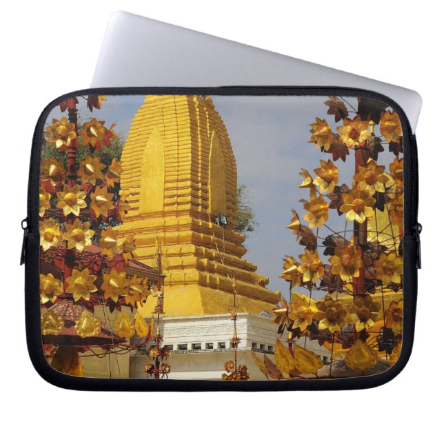 Shwe Zigon Pagoda Komplex in Bagan (Pagan), Laptopschutzhülle (Vorderseite)