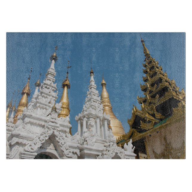 Shwedagon Pagoda Außenbereich Schneidebrett (Vorderseite)