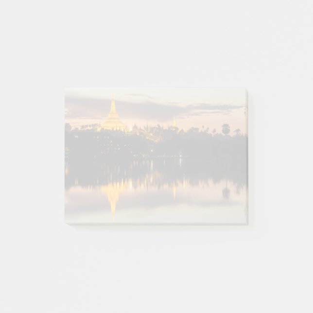 Shwedagon Pagoda, Myanmar, Rangun (Yangon) Post-it Klebezettel (Vorderseite)