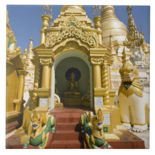 Shwedagon Pagoda (Paya), große Tempelanlage, dass  Fliese
