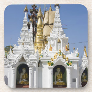 Shwedagon Pagoda (Paya), großer Tempelplatz, der 2 Untersetzer