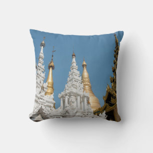 Shwedagon-Pagode Außenansicht Kissen