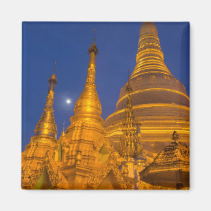 Shwedagon-Pagode bei Nacht, Myanmar Magnet