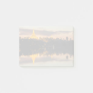 Shwedagon-Pagode, Myanmar, Yangon Post-it Klebezettel