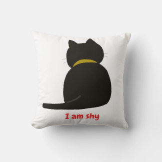shy cat kissen