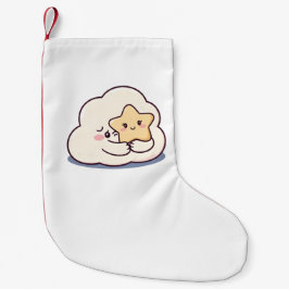 Shy Cloud umarmt einen Star Kleiner Weihnachtsstrumpf