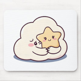 Shy Cloud umarmt einen Star Mousepad