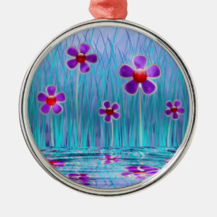 Shy Daisies Ornament Aus Metall