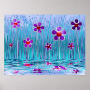 Shy Daisies Print Poster