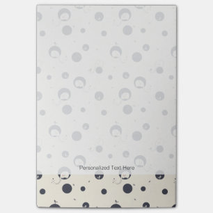 Shy Elephant Pattern Post-it Klebezettel